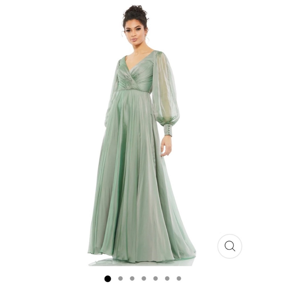Mac Duggal Sage Long Sleeve Gown